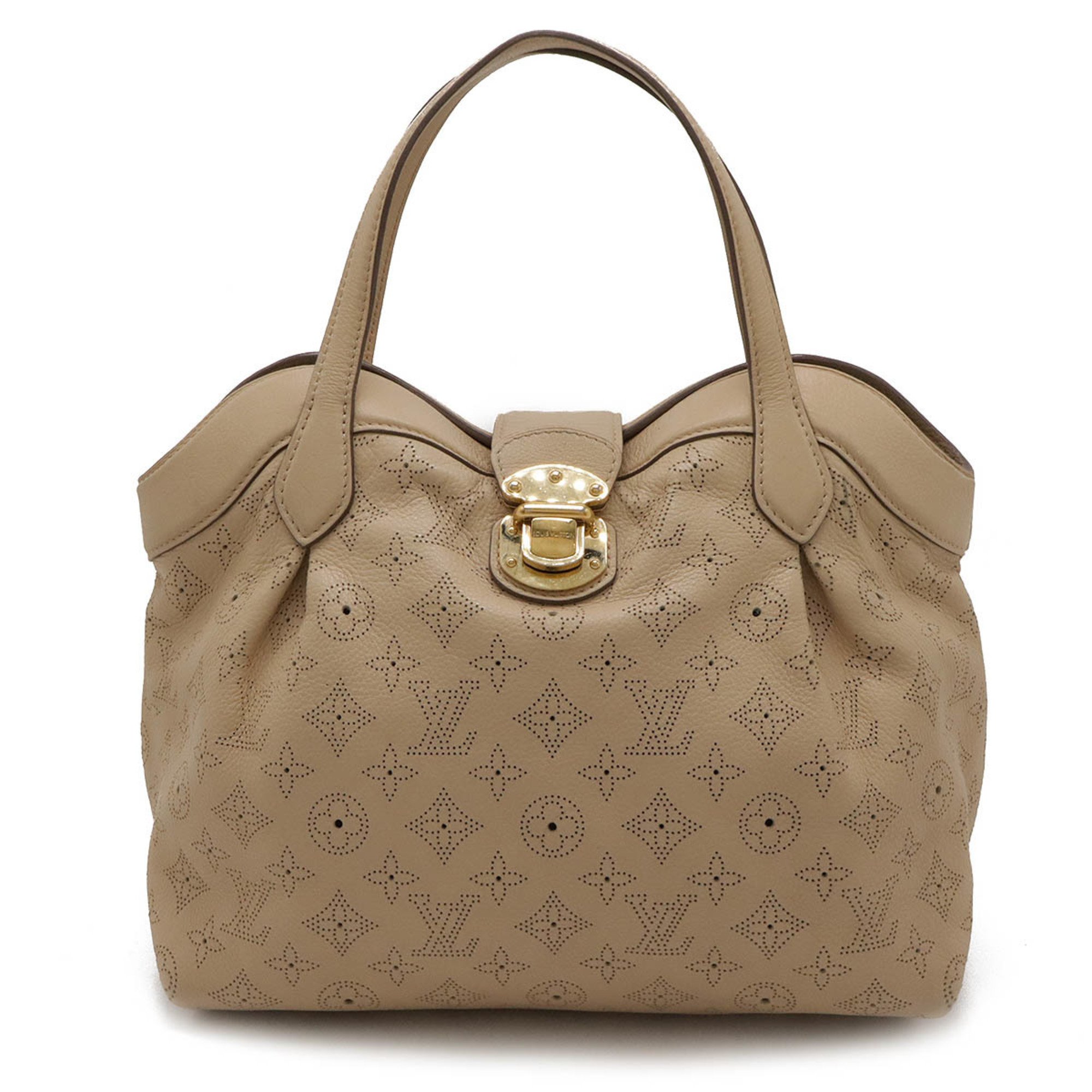 LOUIS VUITTON Louis Vuitton Monogram Mahina Seals PM Handbag Tote Bag Opal Beige M93818