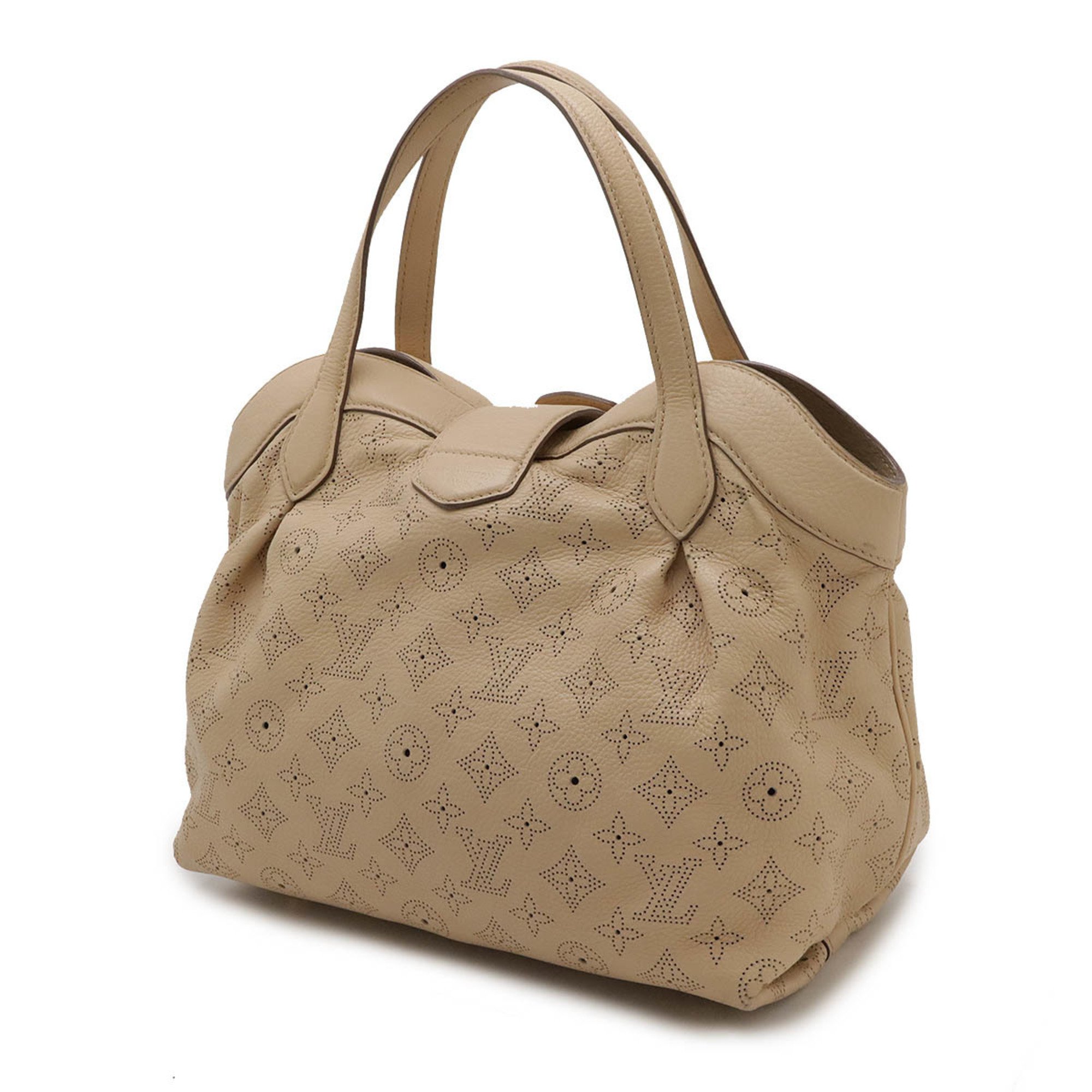 LOUIS VUITTON Louis Vuitton Monogram Mahina Seals PM Handbag Tote Bag Opal Beige M93818