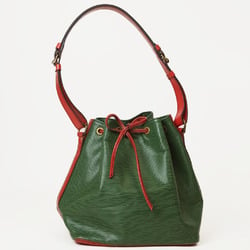 Louis Vuitton Petit Noe Shoulder Bag Green M44147 Women's Epi Leather Bicolor LOUIS VUITTON