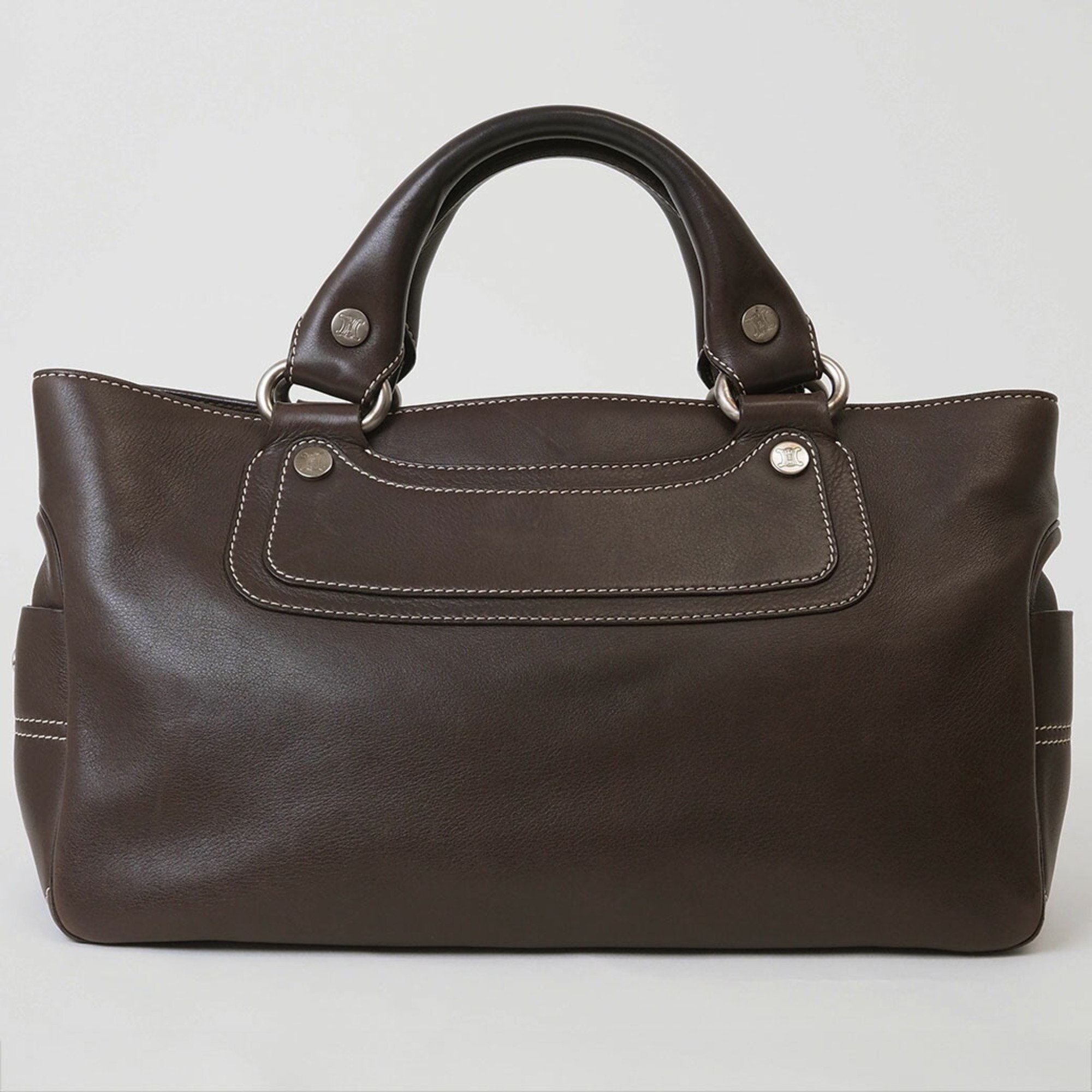 Celine Boogie Bag Handbag Brown Women's Leather Tote CELINE