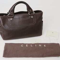 Celine Boogie Bag Handbag Brown Women's Leather Tote CELINE