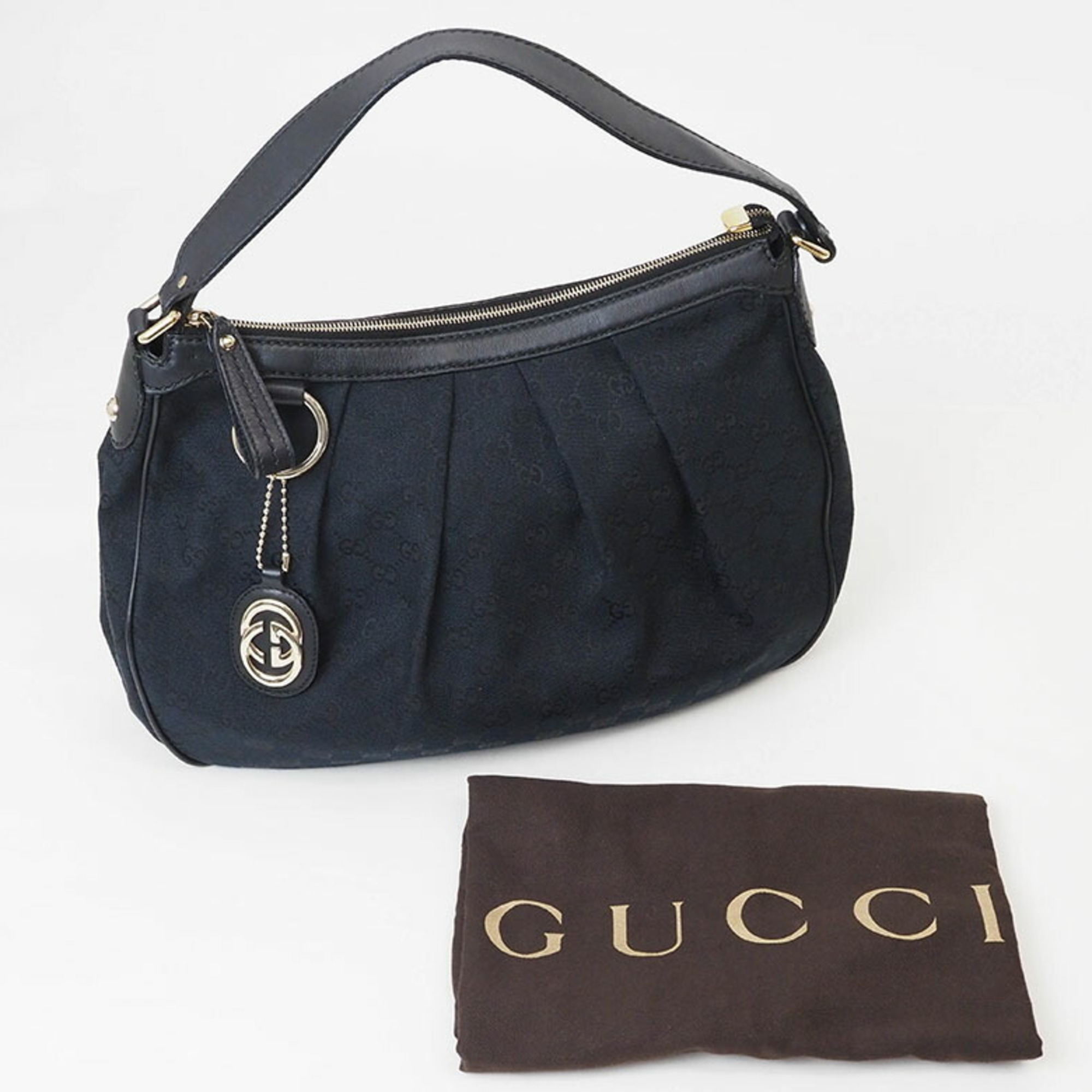 Gucci GG Canvas Sukey Bag Black 232955 Women's GUCCI