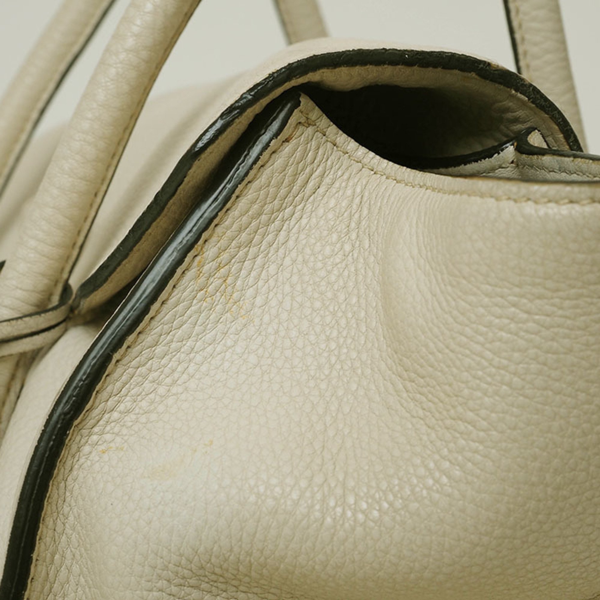 Prada Handbag Shoulder Bag Ivory BN2673 Women's Leather No Storage PRADA