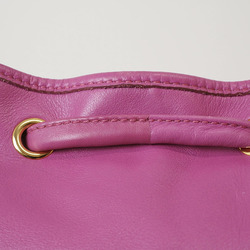 Celine Old Backpack Rucksack Purple M90 Women's Leather CELINE