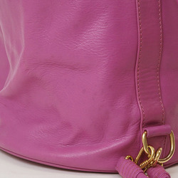 Celine Old Backpack Rucksack Purple M90 Women's Leather CELINE