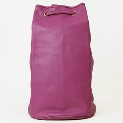 Celine Old Backpack Rucksack Purple M90 Women's Leather CELINE