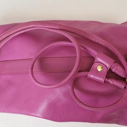 Celine Old Backpack Rucksack Purple M90 Women's Leather CELINE