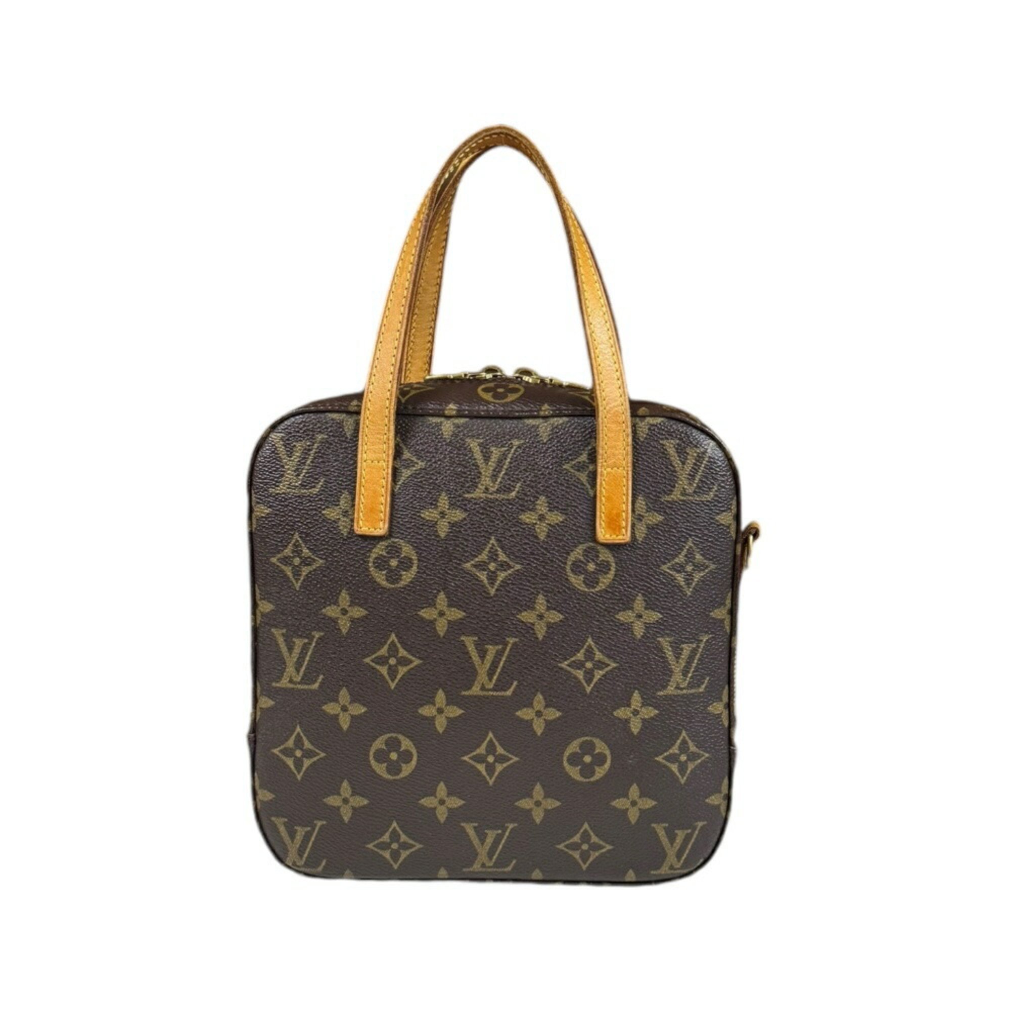 Louis Vuitton Spontini Monogram Shoulder Bag Canvas M47500 Brown Women's LOUIS VUITTON 2way