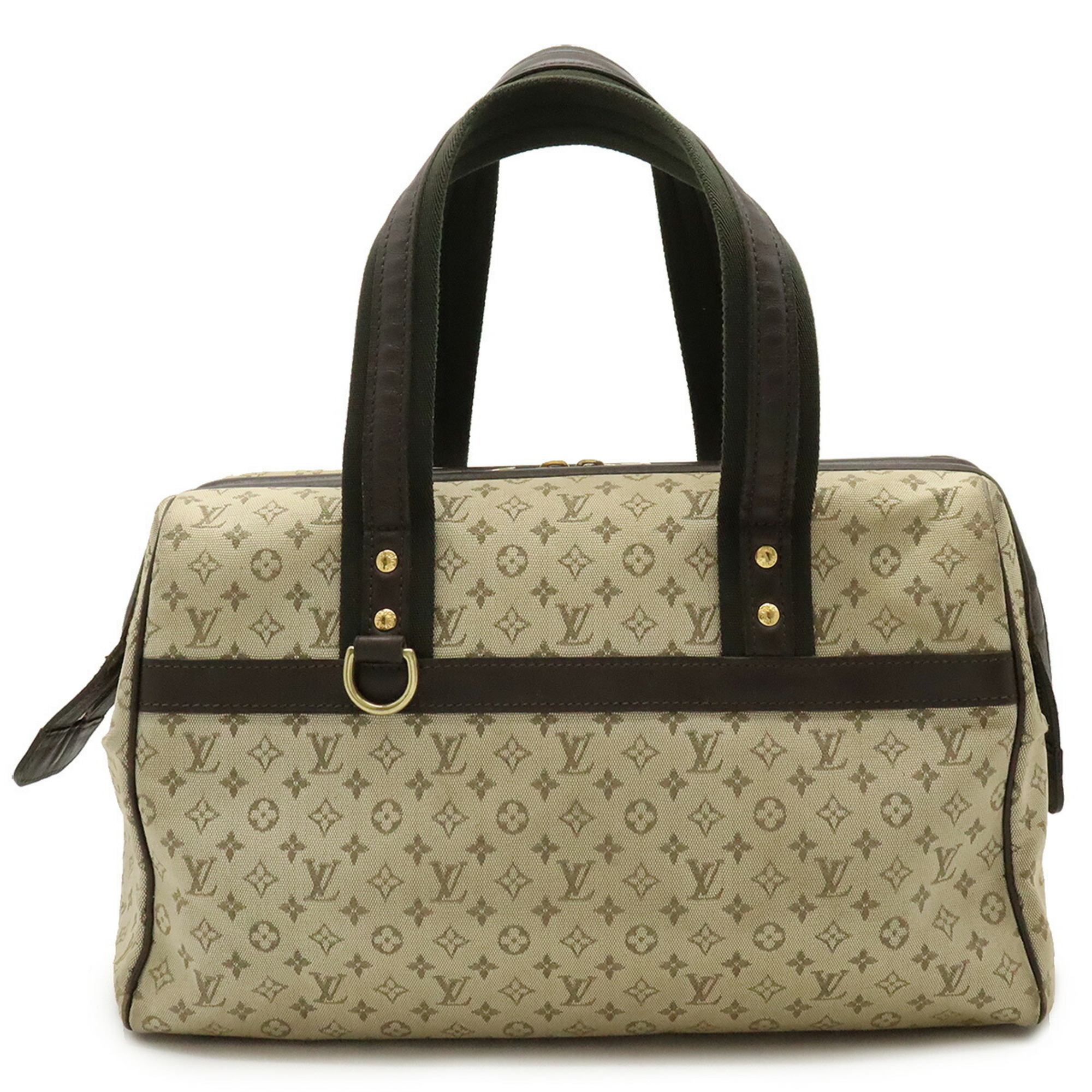 LOUIS VUITTON Louis Vuitton Monogram Josephine GM Handbag Boston Bag Canvas Leather Khaki M92310