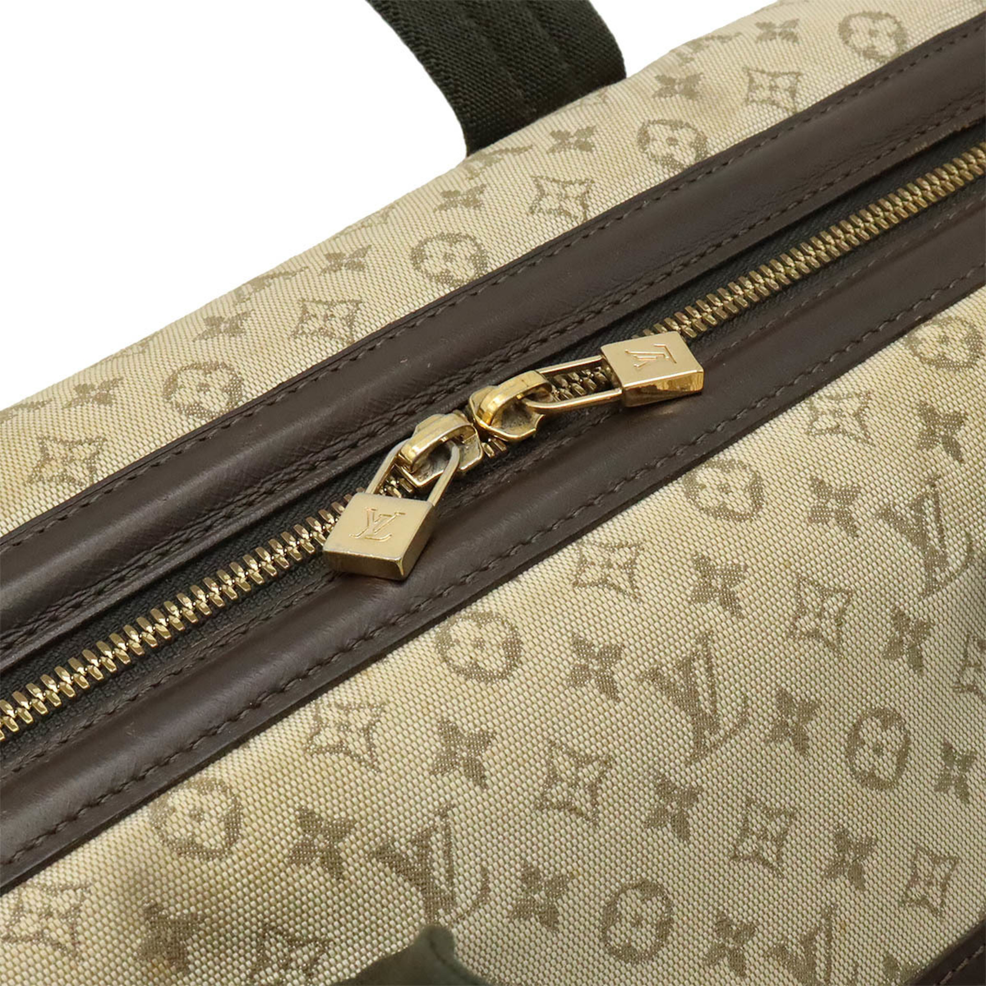 LOUIS VUITTON Louis Vuitton Monogram Josephine GM Handbag Boston Bag Canvas Leather Khaki M92310