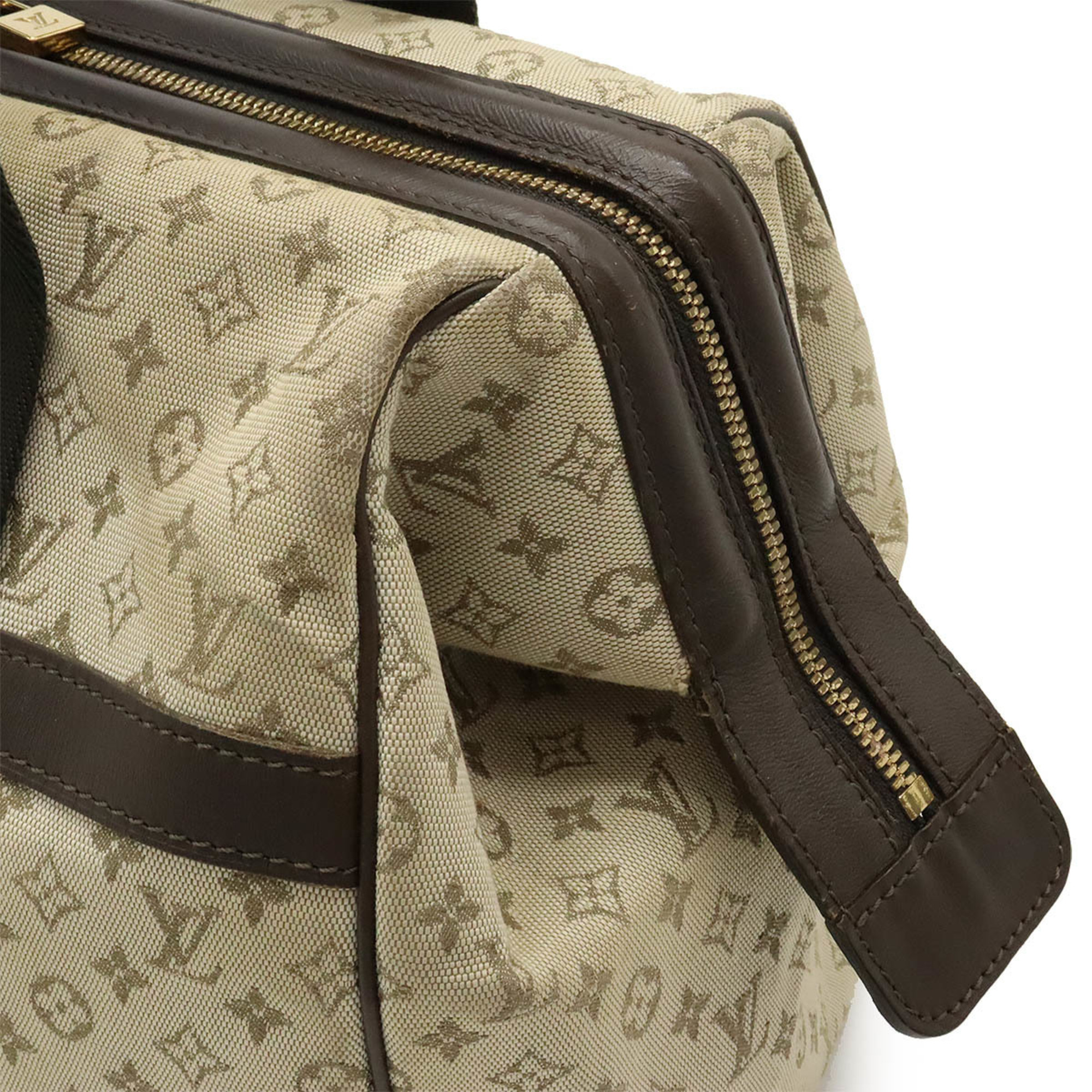 LOUIS VUITTON Louis Vuitton Monogram Josephine GM Handbag Boston Bag Canvas Leather Khaki M92310