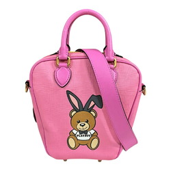 Moschino Playboy collaboration shoulder bag leather pink women's MOSCHINO