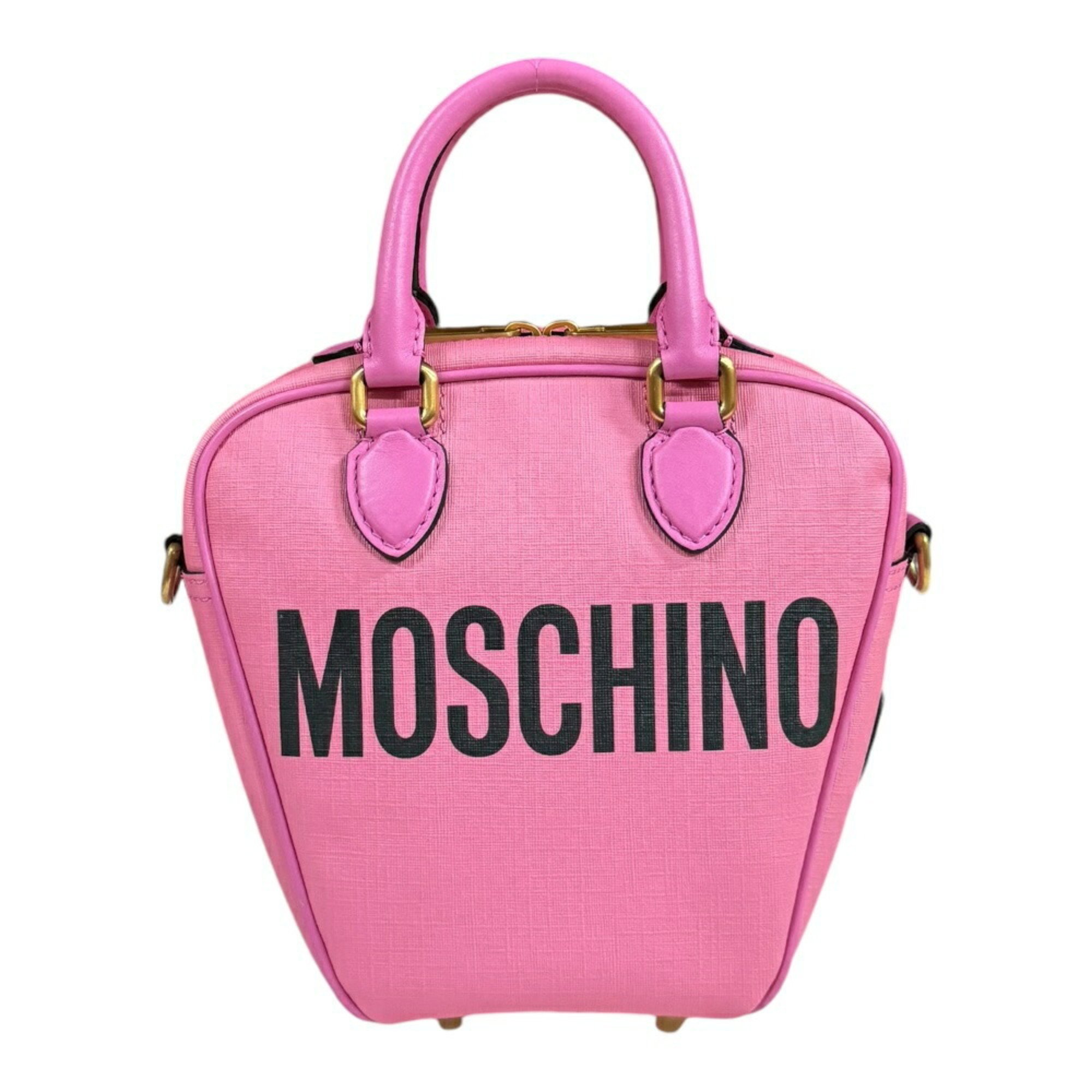 Moschino Playboy collaboration shoulder bag leather pink women's MOSCHINO