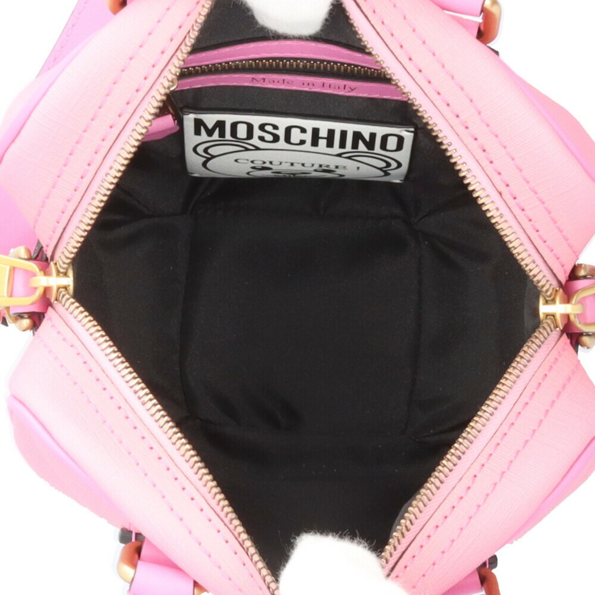 Moschino Playboy collaboration shoulder bag leather pink women's MOSCHINO