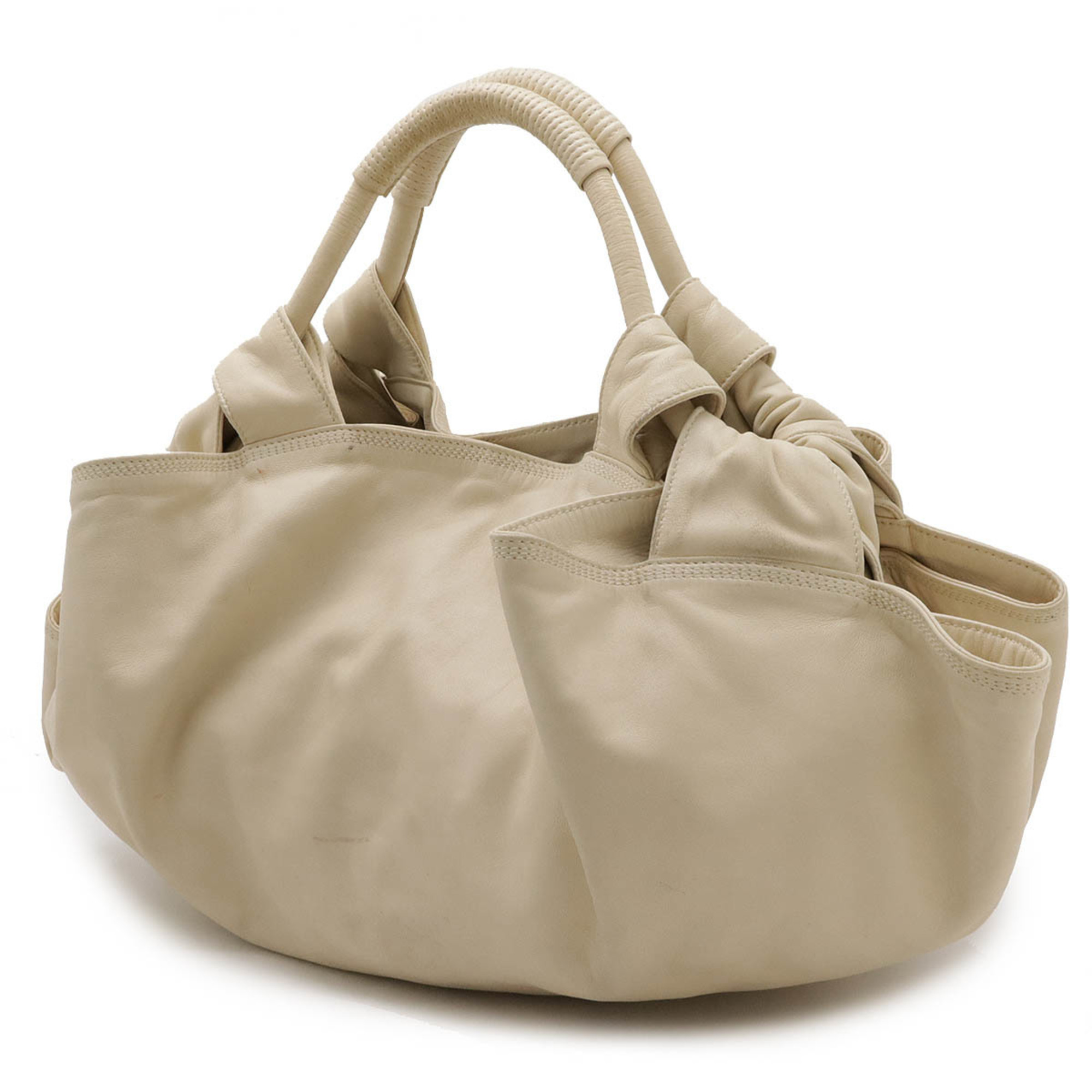 LOEWE Anagram Nappa Aire Handbag Leather Ivory