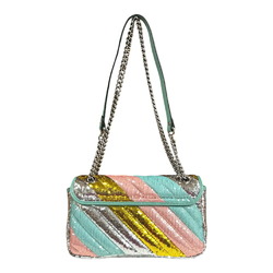 Gucci GG Marmont Shoulder Bag Sequins 443497 Multicolor Women's GUCCI