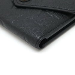 LOUIS VUITTON Louis Vuitton Monogram Empreinte Portefeuille Victorine Tri-fold Wallet Noir Black M64060