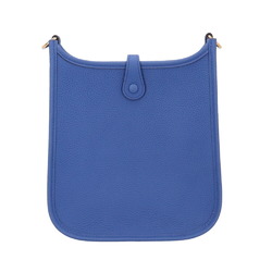 Hermes Evelyn TPM Shoulder Bag Taurillon Clemence Blue Women's HERMES