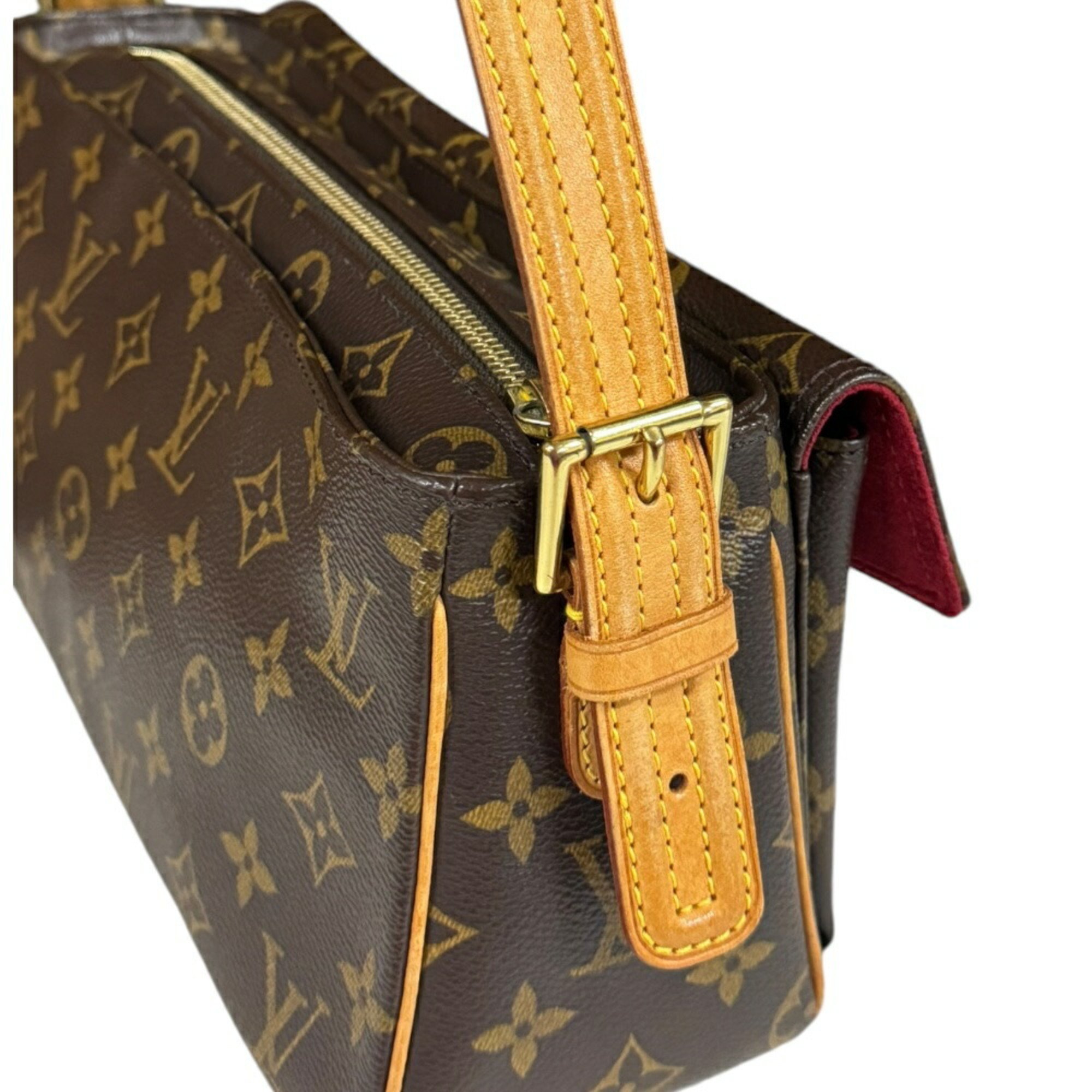 Louis Vuitton Monogram M51164 Women's Shoulder Bag Brown,Monogram