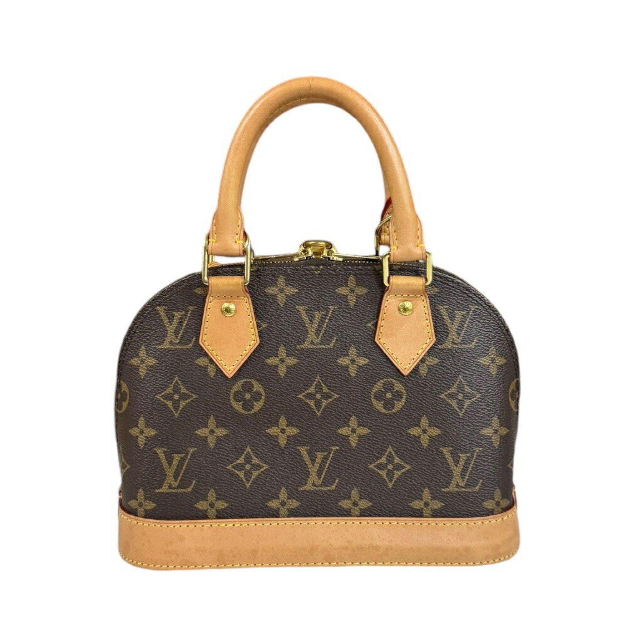 Louis Vuitton Alma BB Monogram Shoulder Bag Canvas M46990 Brown Women's LOUIS VUITTON 2way