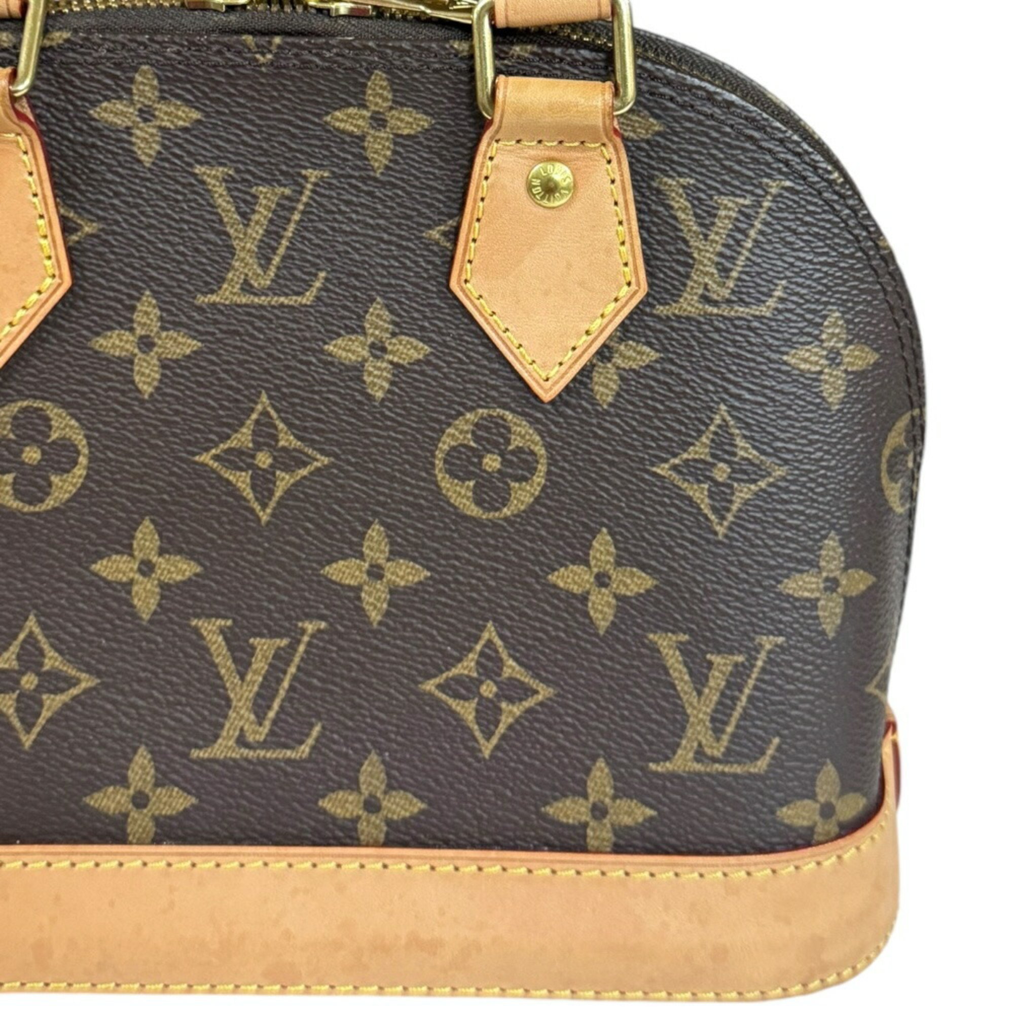 Louis Vuitton Alma BB Monogram Shoulder Bag Canvas M46990 Brown Women's LOUIS VUITTON 2way