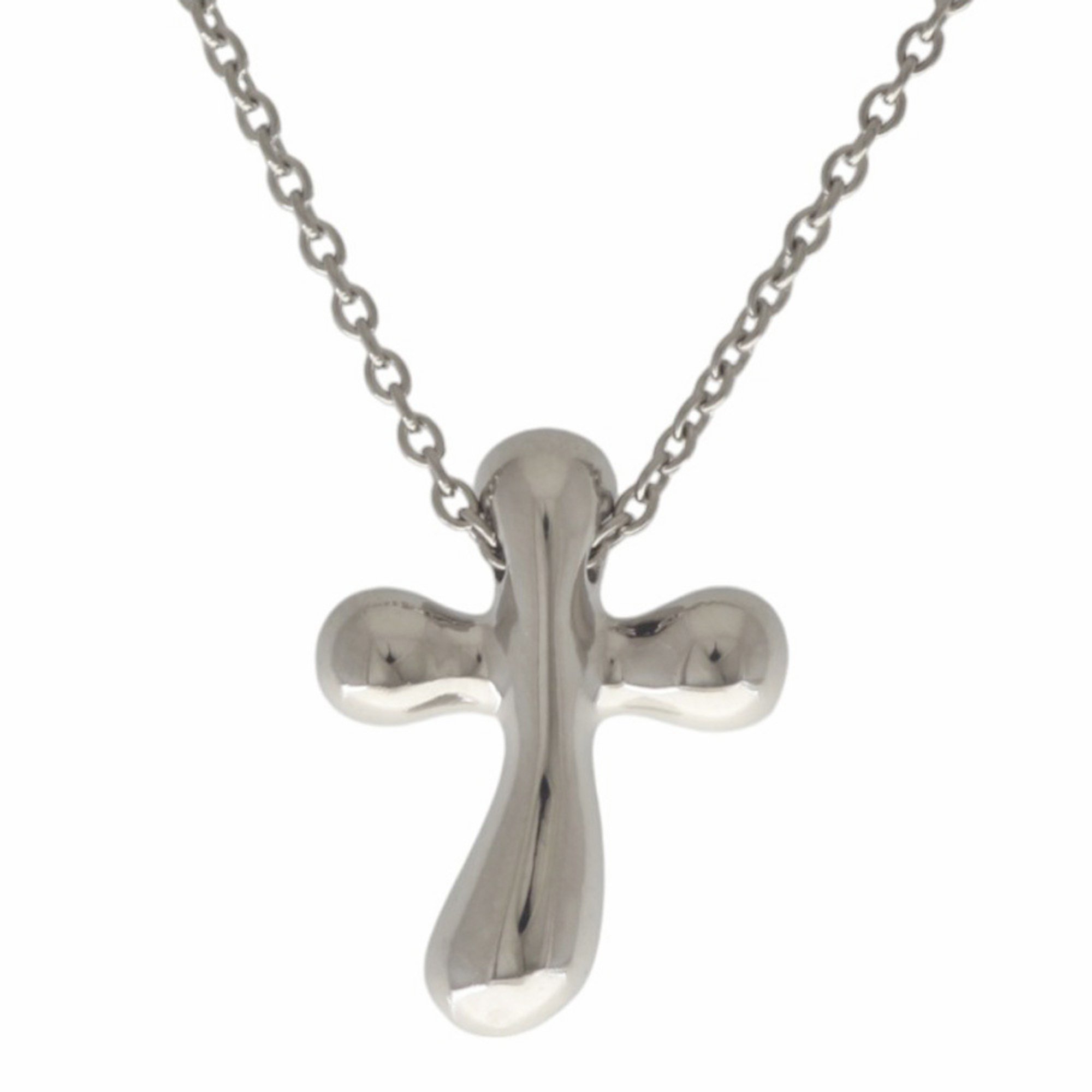 Tiffany Cross Necklace Pt950 Platinum Diamond Ladies TIFFANY&Co.