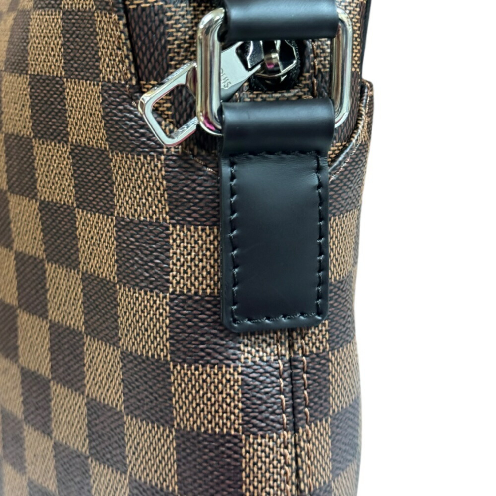 Louis Vuitton Jake MM Damier Shoulder Bag Canvas N41569 Brown Men's LOUIS VUITTON