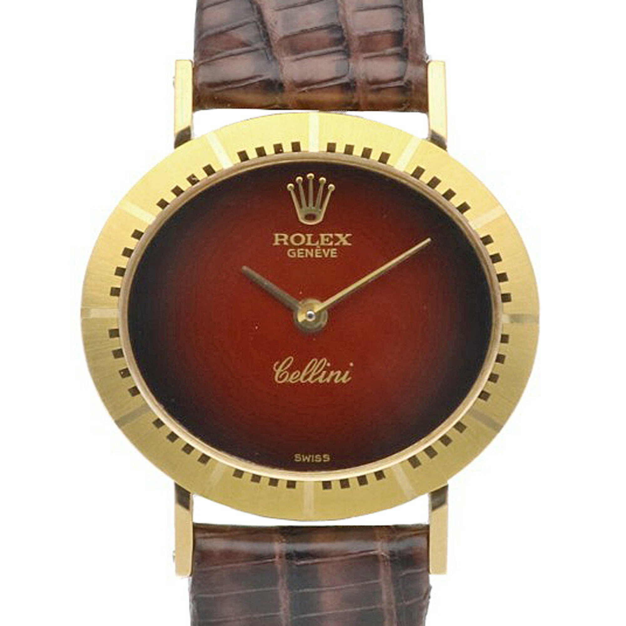 Rolex Cellini Watch 18K 4081 Hand-wound Ladies ROLEX No. 37 1973 Model Overhauled