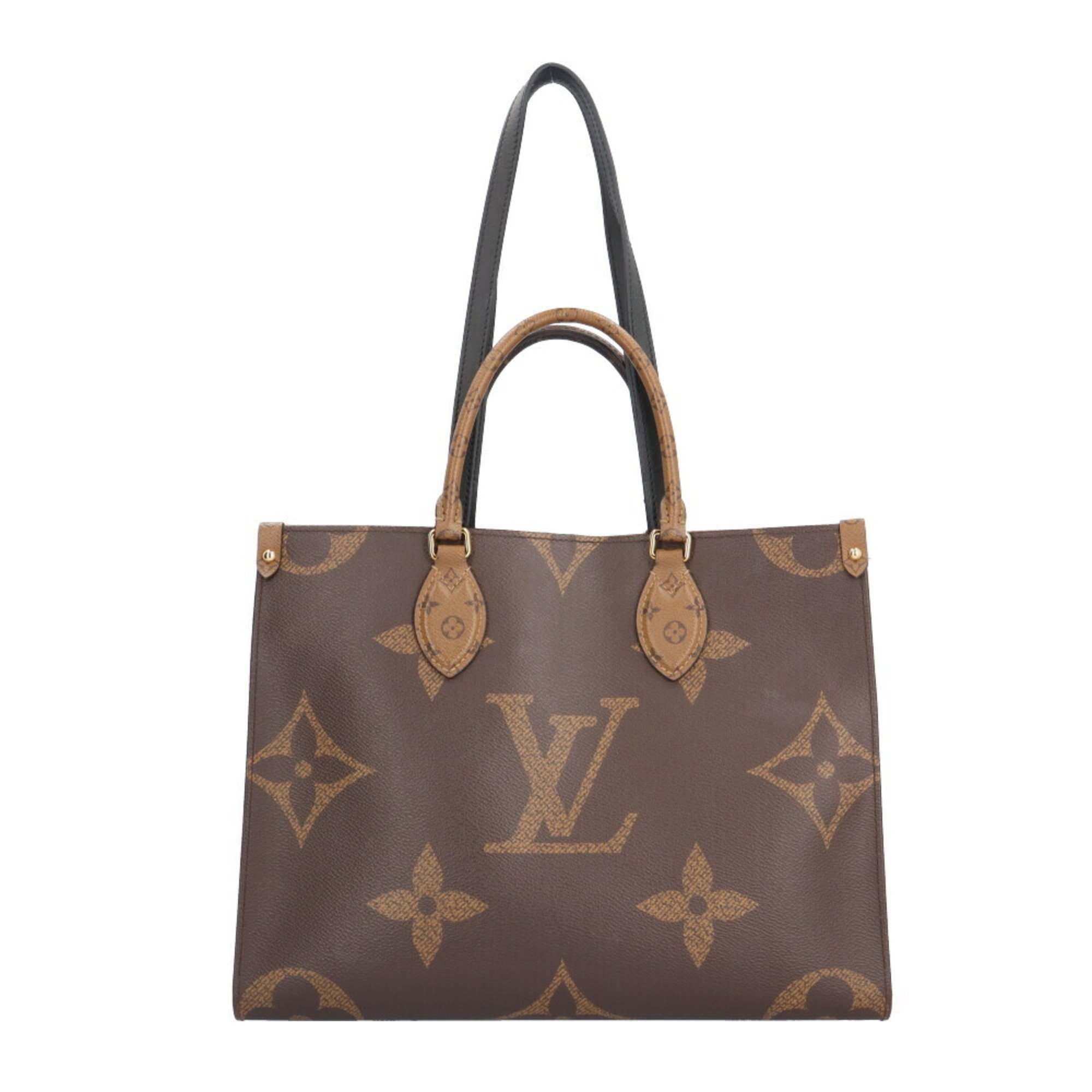 Louis Vuitton On the Go MM Monogram Giant Shoulder Bag Reverse M45321 Brown Unisex LOUIS VUITTON 2way