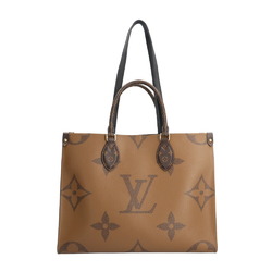 Louis Vuitton On the Go MM Monogram Giant Shoulder Bag Reverse M45321 Brown Unisex LOUIS VUITTON 2way