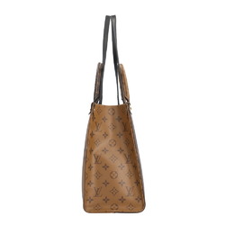 Louis Vuitton On the Go MM Monogram Giant Shoulder Bag Reverse M45321 Brown Unisex LOUIS VUITTON 2way