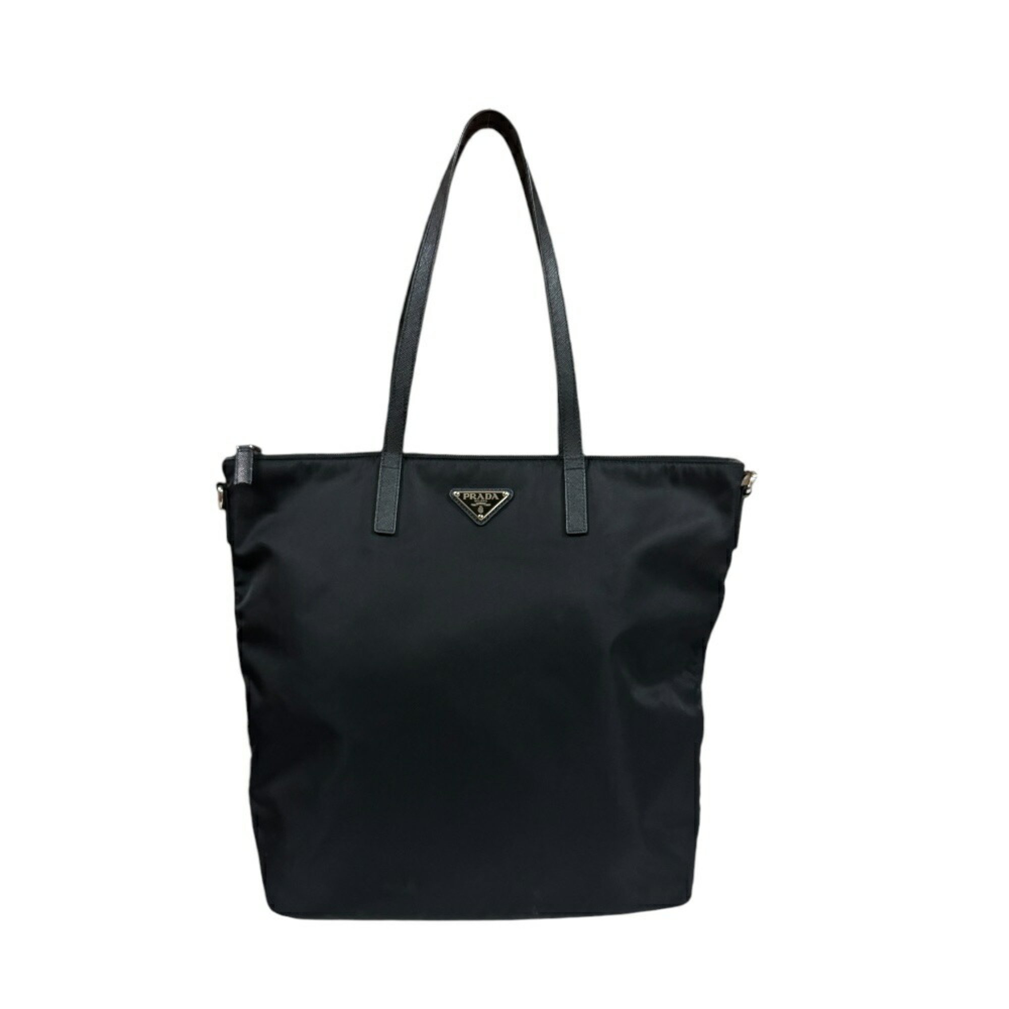 Prada Tote Bag Nylon 1BG189 Black Women's PRADA