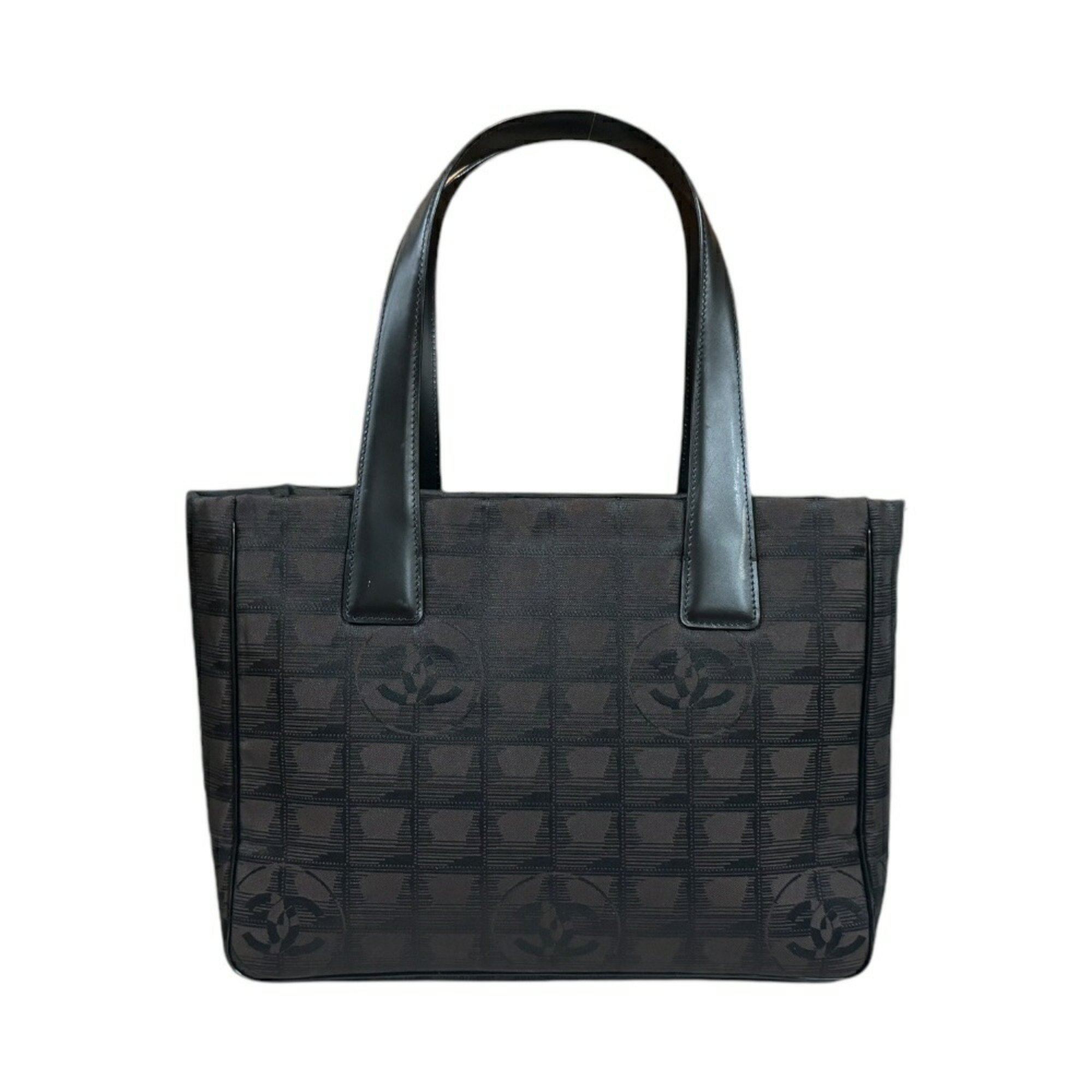 Chanel Tote PM New Travel Bag Nylon Jacquard Brown Women's CHANEL