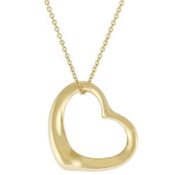 Tiffany Heart Necklace 18K Gold Women's TIFFANY&Co.