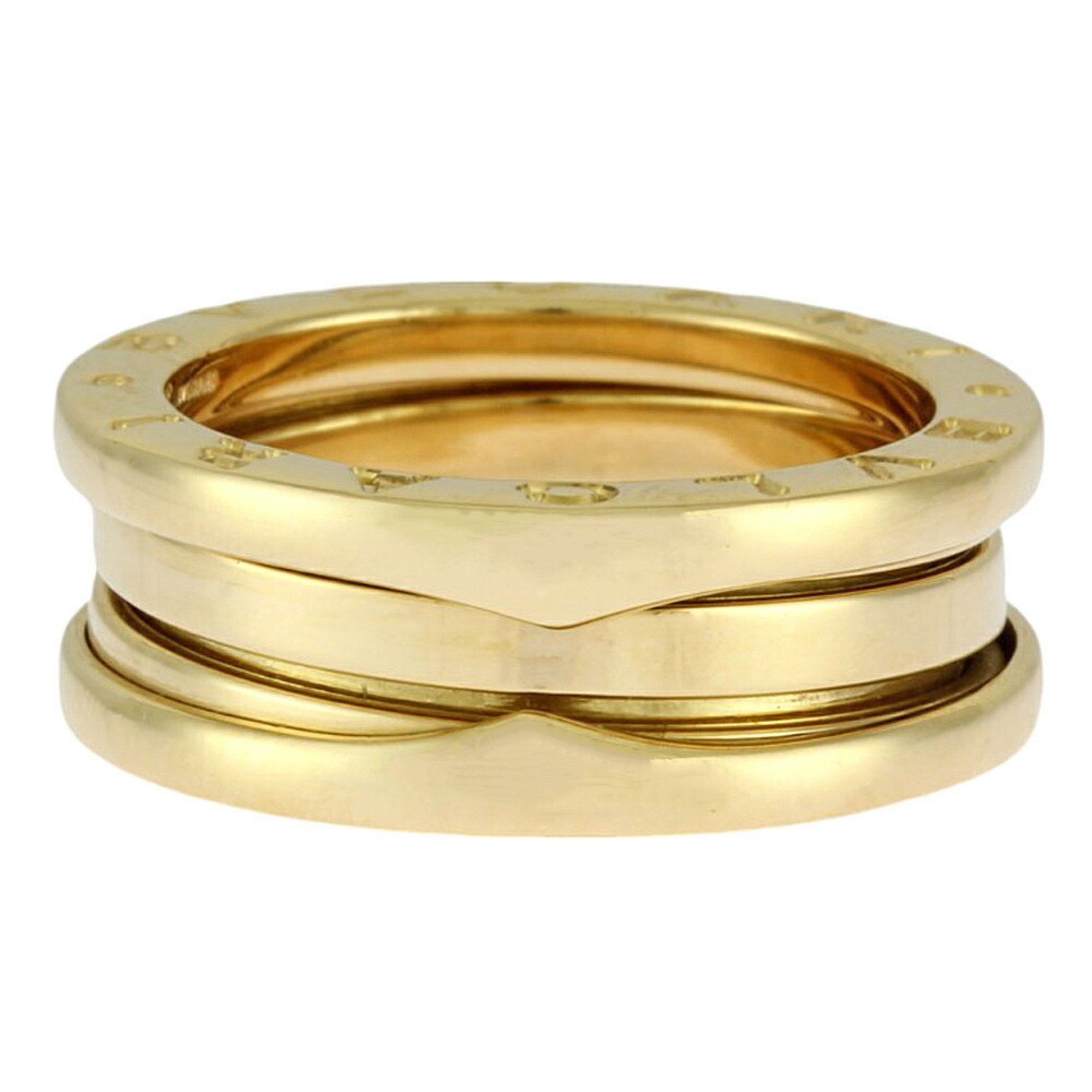 BVLGARI B-zero.1 B-zero One 3-band ring, size 10.5, 18k gold, for women