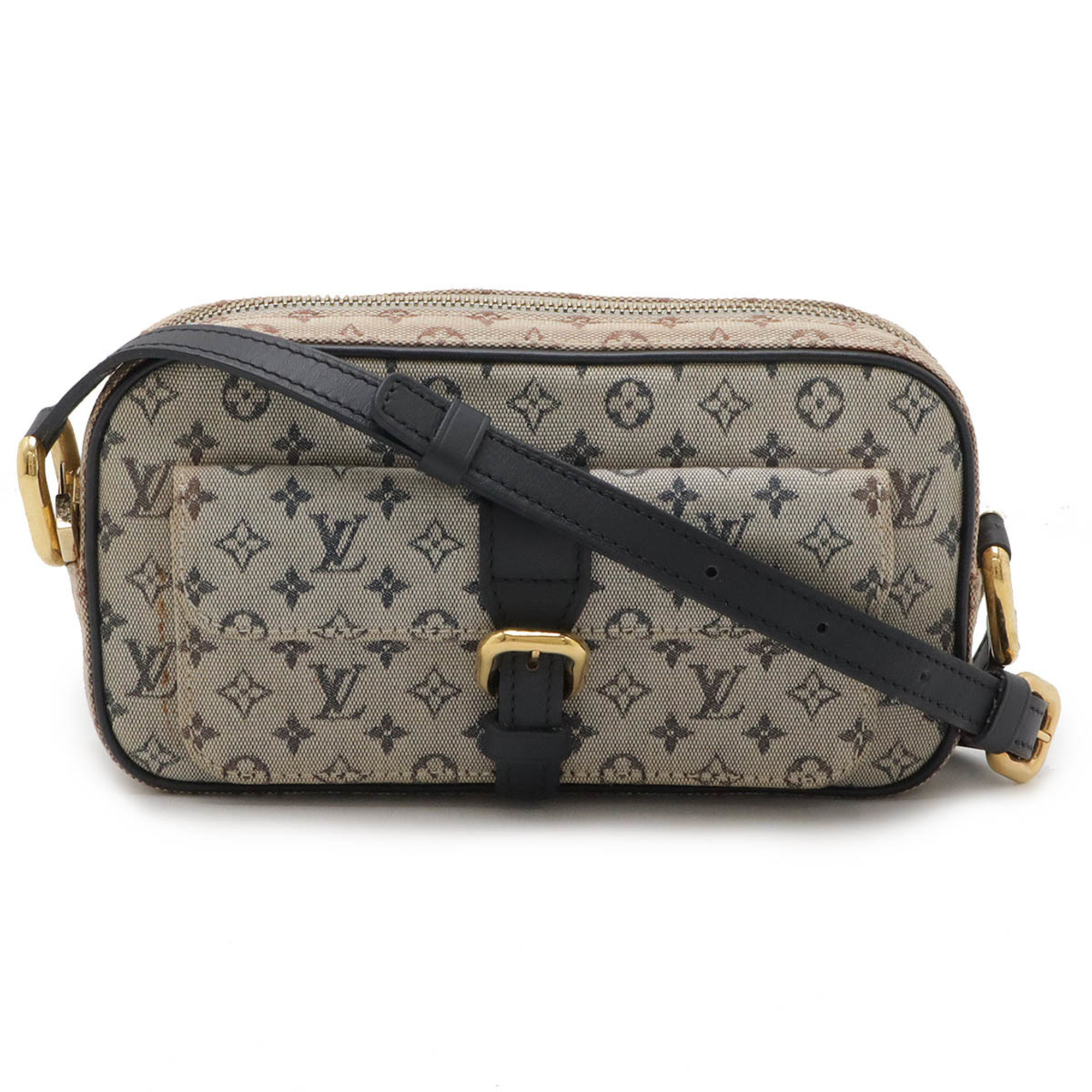 LOUIS VUITTON Louis Vuitton Monogram Juliet MM Shoulder Bag Canvas Leather Blue M92217