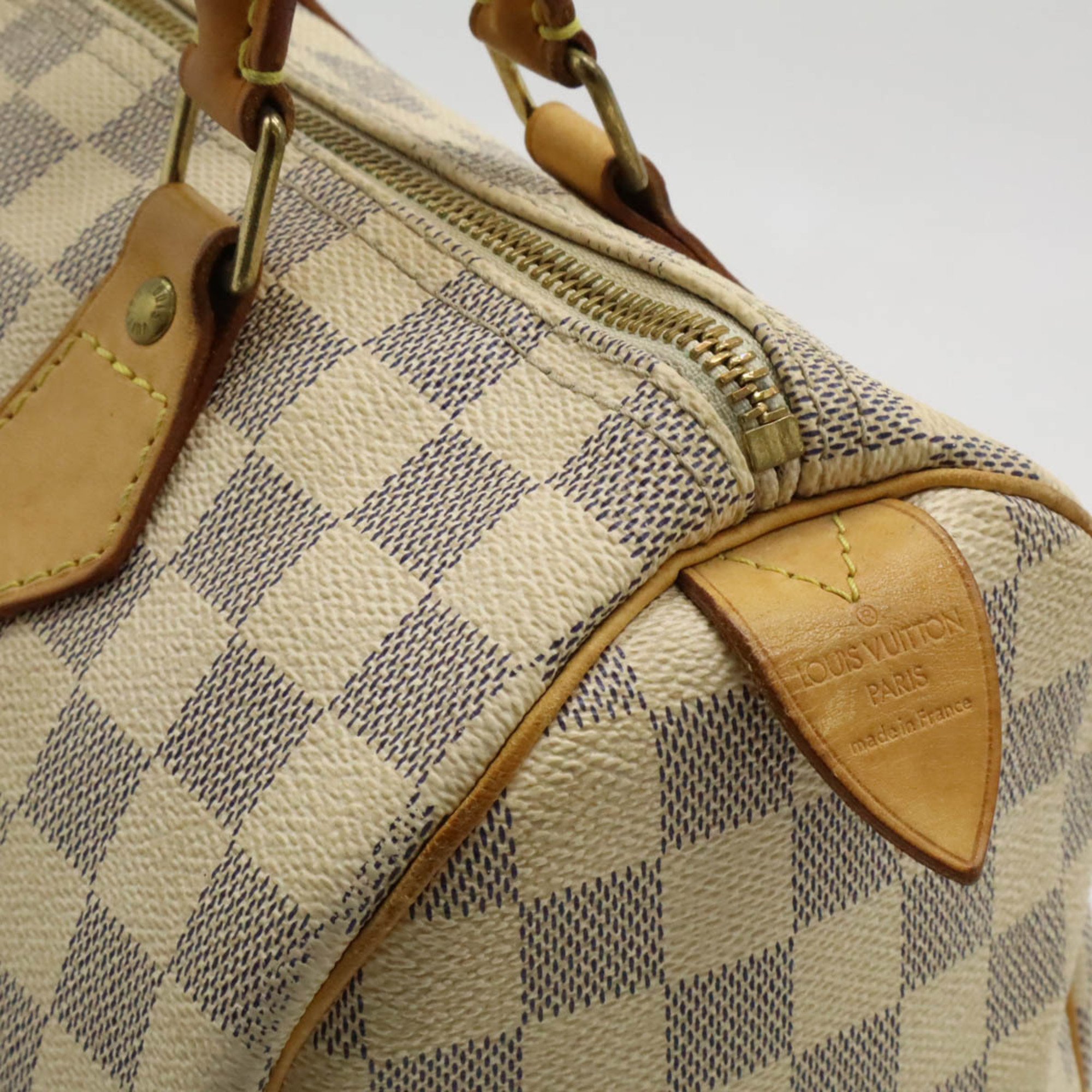 LOUIS VUITTON Damier Azur Speedy 25 Handbag Boston Bag N41534