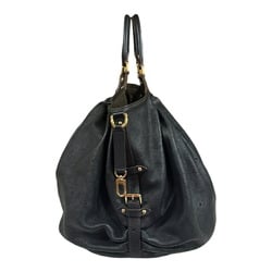 Louis Vuitton XL Mahina Shoulder Bag Monogram M95547 Black Women's LOUIS VUITTON