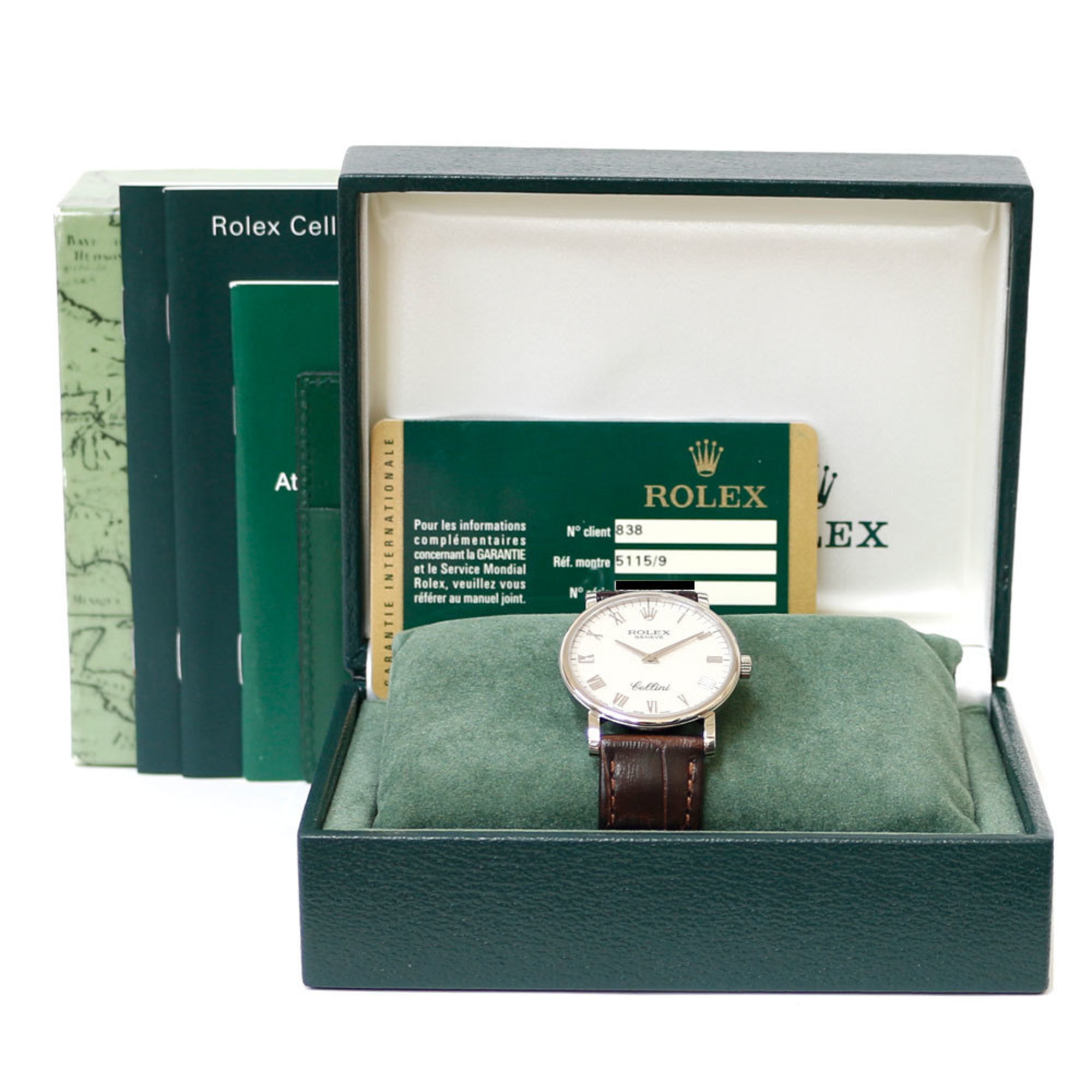 Rolex Cellini Watch 18K 5115/9 Hand-wound Men's ROLEX M Series 2007-2008 Horicon Overhauled