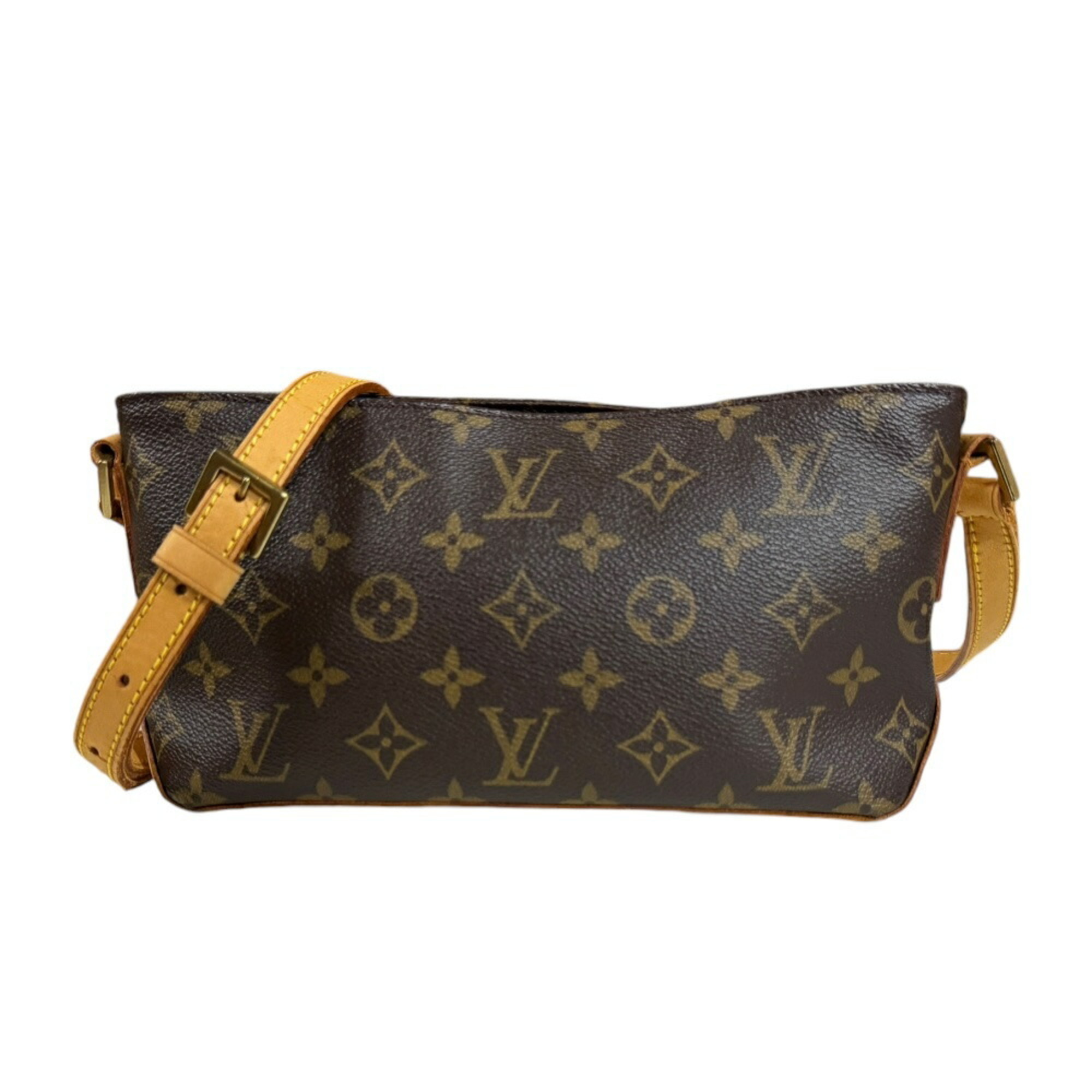 Louis Vuitton Trotter Monogram Shoulder Bag Canvas M51240 Brown Women's LOUIS VUITTON