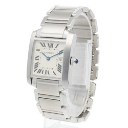 Cartier Tank Francaise MM Watch Stainless Steel 2465 Quartz Ladies CARTIER Non-Waterproof Reason for Sale