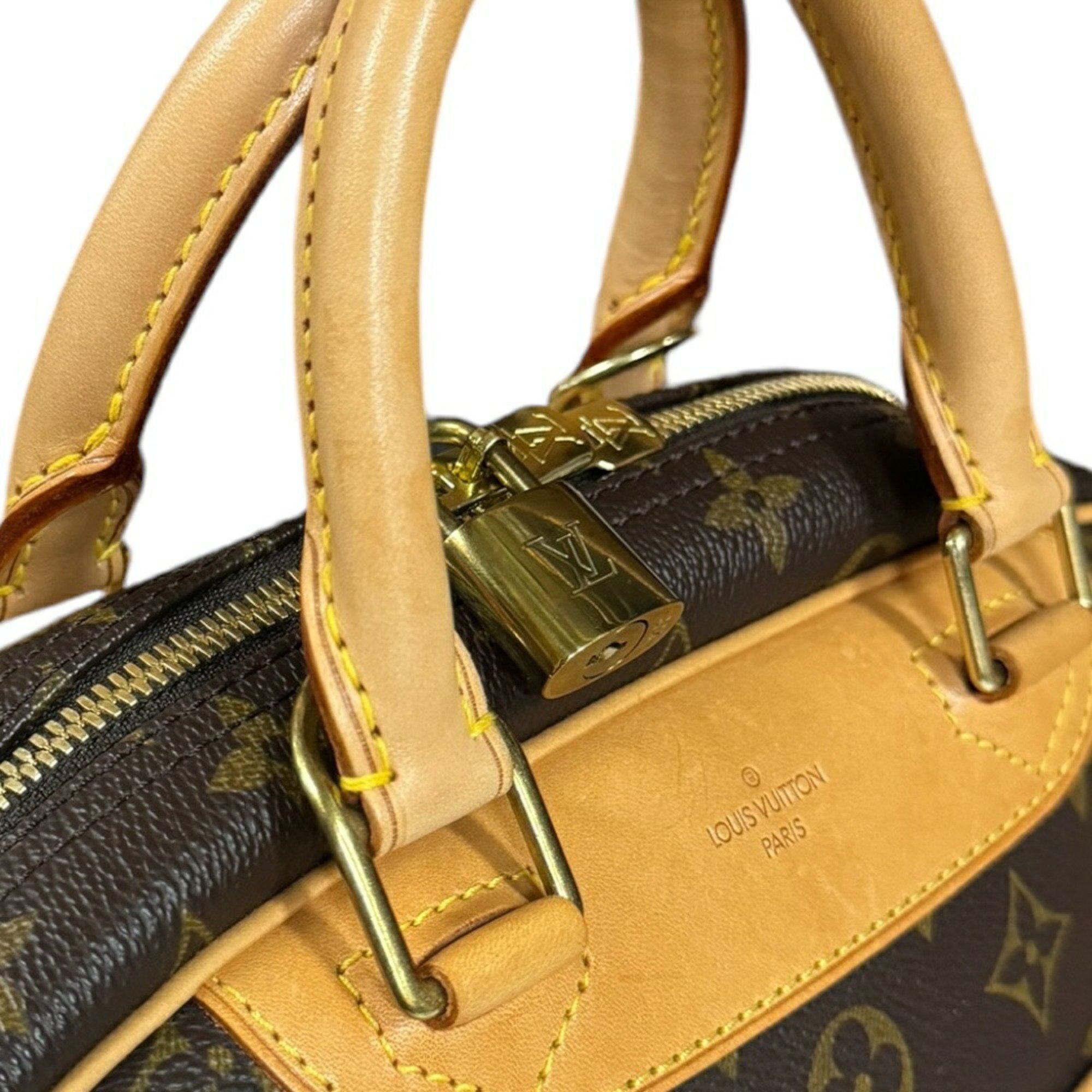 Louis Vuitton Trouville Monogram Handbag Canvas M42228 Brown Women's LOUIS VUITTON