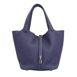 Hermes Picotin Lock MM Handbag Togo Navy Women's HERMES