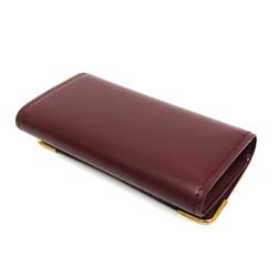 Cartier Must L3000453 Women's Leather Key Case Bordeaux