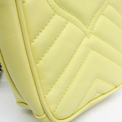 Gucci GG Marmont 598597 Women's Leather Shoulder Bag Yellow