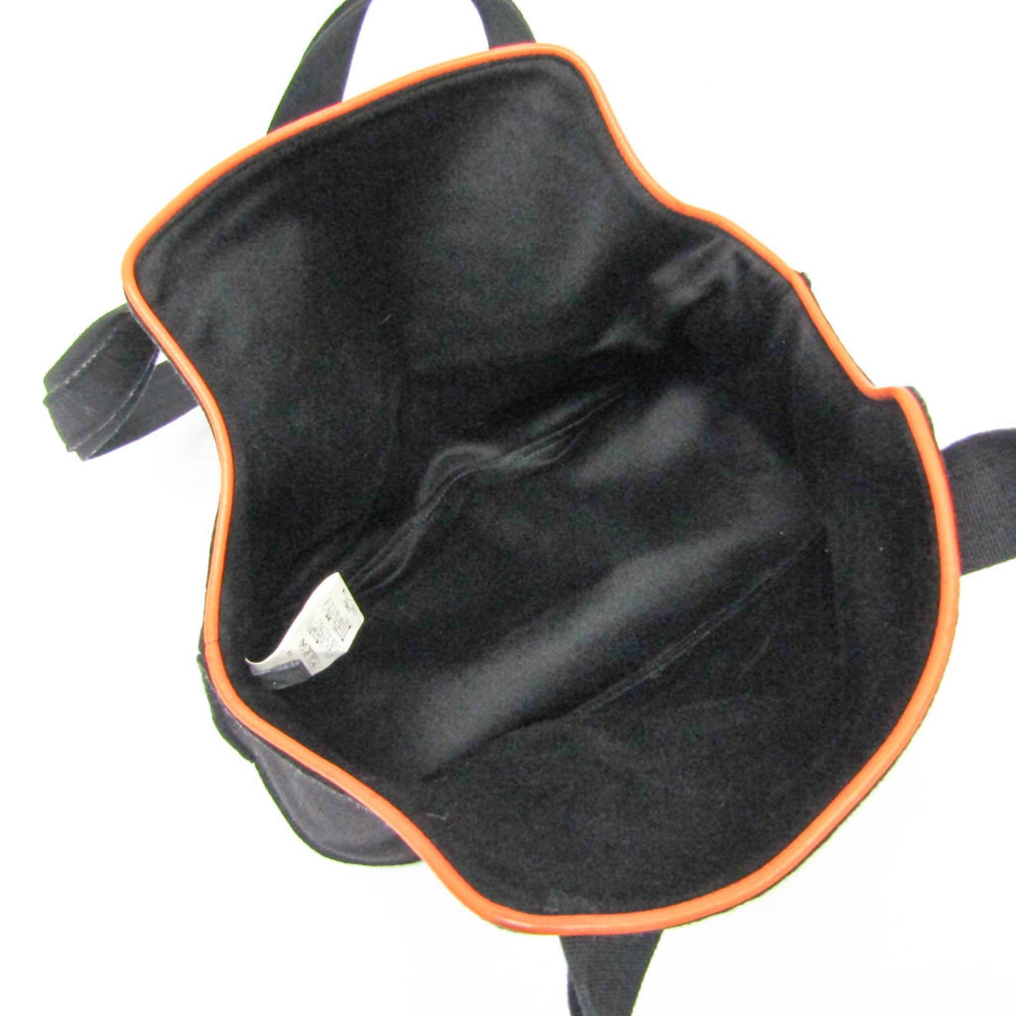 Hermes PATAPON Small Dog And Cat Carrier Bag Men,Women Felt Shoulder Bag Black,Orange