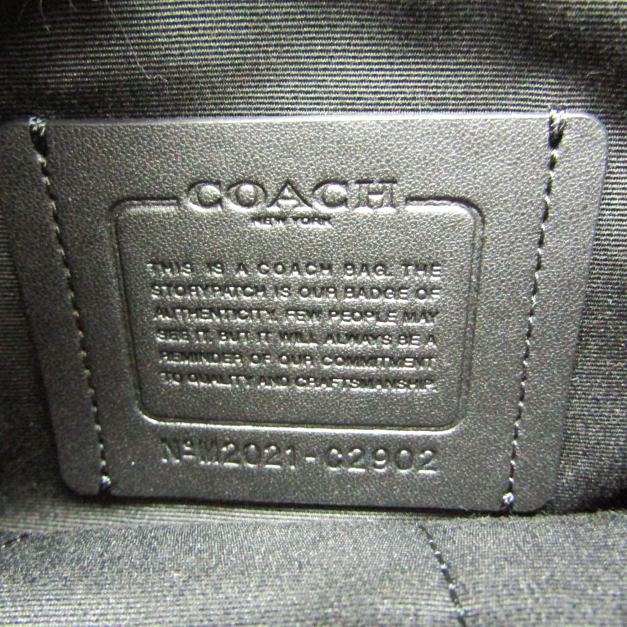 Coach Heritage C2902 Men's Leather Backpack Blue