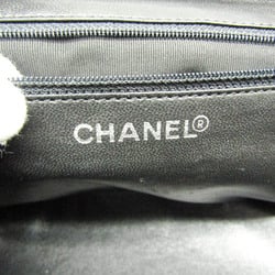 Chanel Matelasse Chain Handle Women's Patent Leather Handbag Black