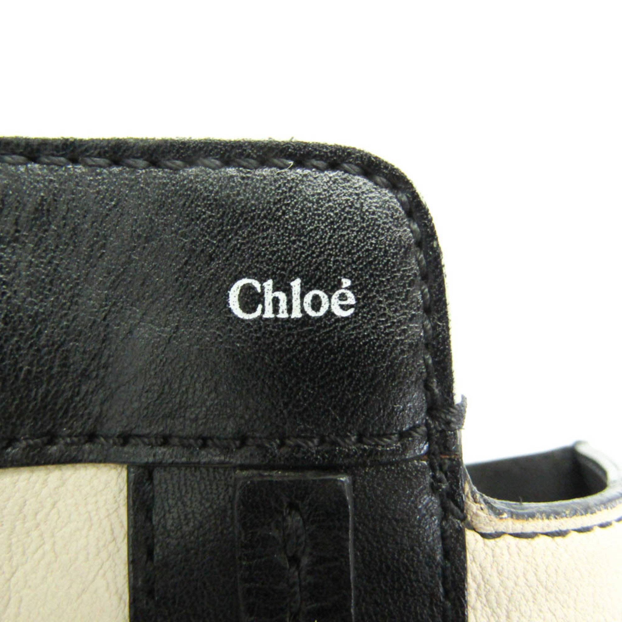 Chloé Alison Women's Leather Handbag Black,Cream