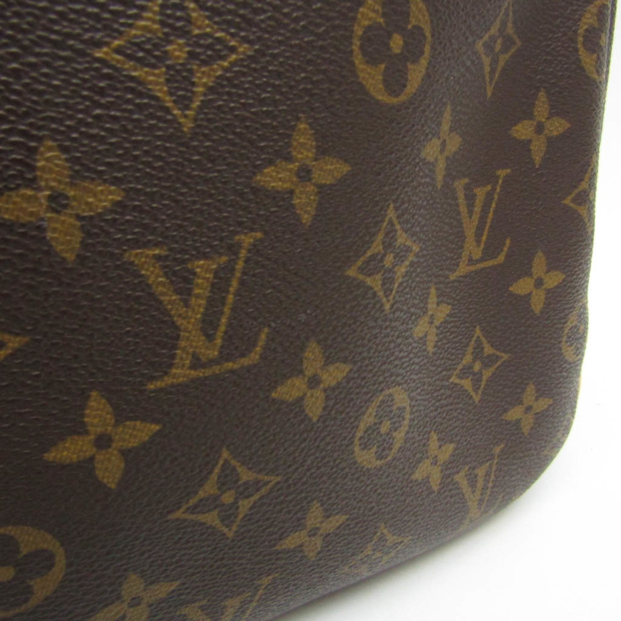 Louis Vuitton Monogram M47270 Women's Handbag Brown